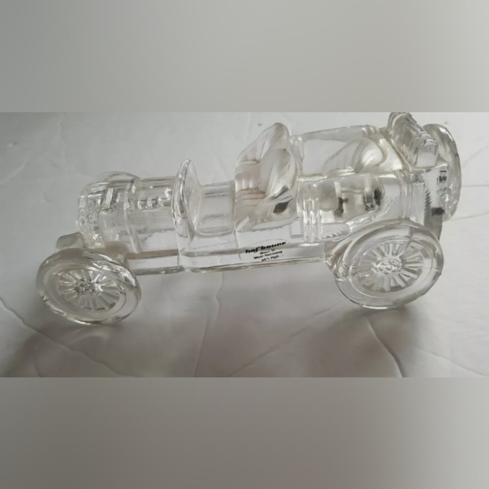 Italia 1907 Crystal Glass HofBauer Collectors Car Paperweight 24% PbO